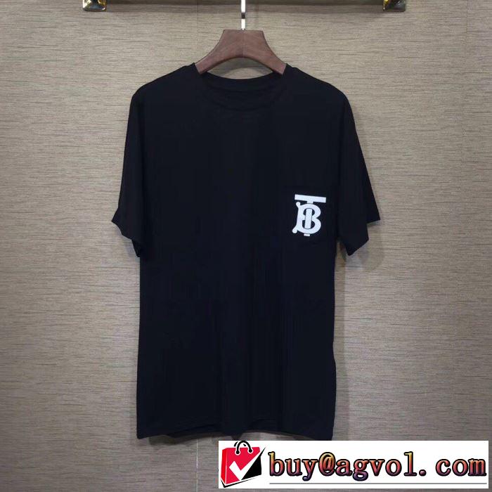 2019SSのトレンド商品 BURBERRY 2色可選  Tシャツ/半袖 春夏シンプルファッションでOK！ バーバリー
