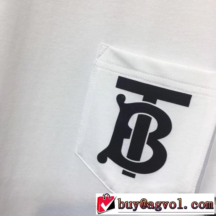 2019SSのトレンド商品 BURBERRY 2色可選  Tシャツ/半袖 春夏シンプルファッションでOK！ バーバリー