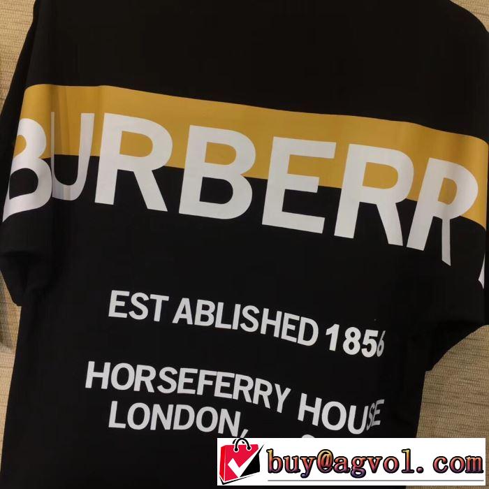 2019SSのトレンド商品 BURBERRY 2色可選  Tシャツ/半袖 春夏シンプルファッションでOK！ バーバリー