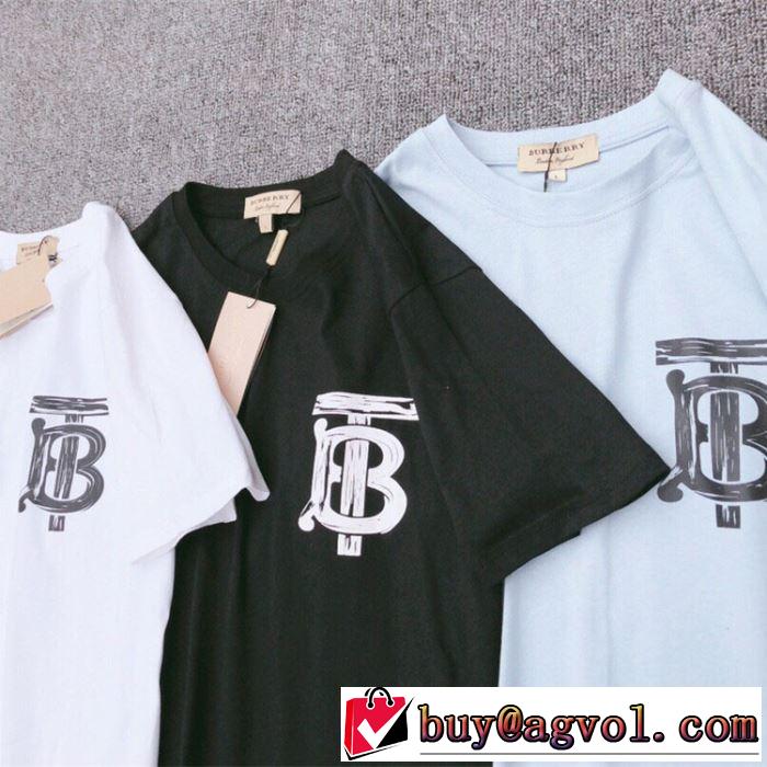 バーバリー一押し注目ブランドファション  BURBERRY 3色可選  Tシャツ/半袖 2019春夏のトレンド新商品