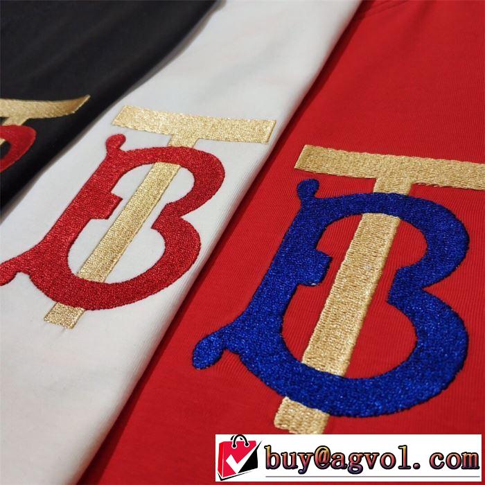 おしゃれデザインも大人気バーバリー BURBERRY 3色可選  Tシャツ/半袖 2019春夏のトレンド新商品
