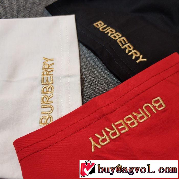 おしゃれデザインも大人気バーバリー BURBERRY 3色可選  Tシャツ/半袖 2019春夏のトレンド新商品