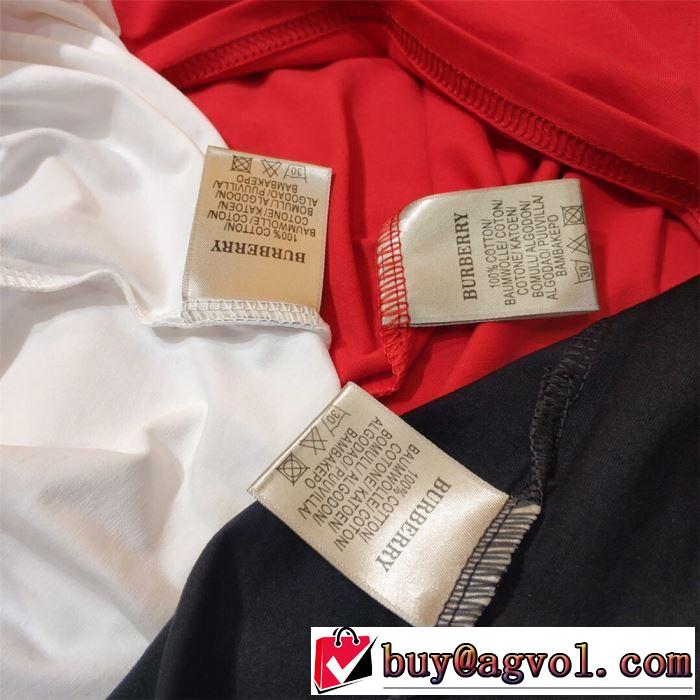 おしゃれデザインも大人気バーバリー BURBERRY 3色可選  Tシャツ/半袖 2019春夏のトレンド新商品