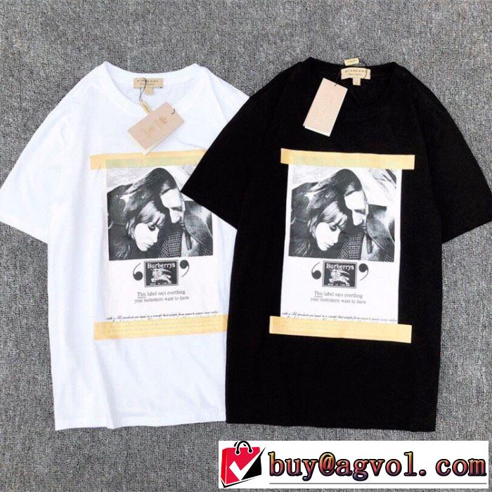 Tシャツ/半袖 お洒落トレンド人気 バーバリー2019年最新ファッション BURBERRY 2色可選