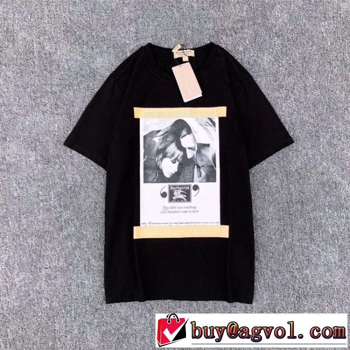 Tシャツ/半袖 お洒落トレンド人気 バーバリー2019年最新ファッション BURBERRY 2色可選
