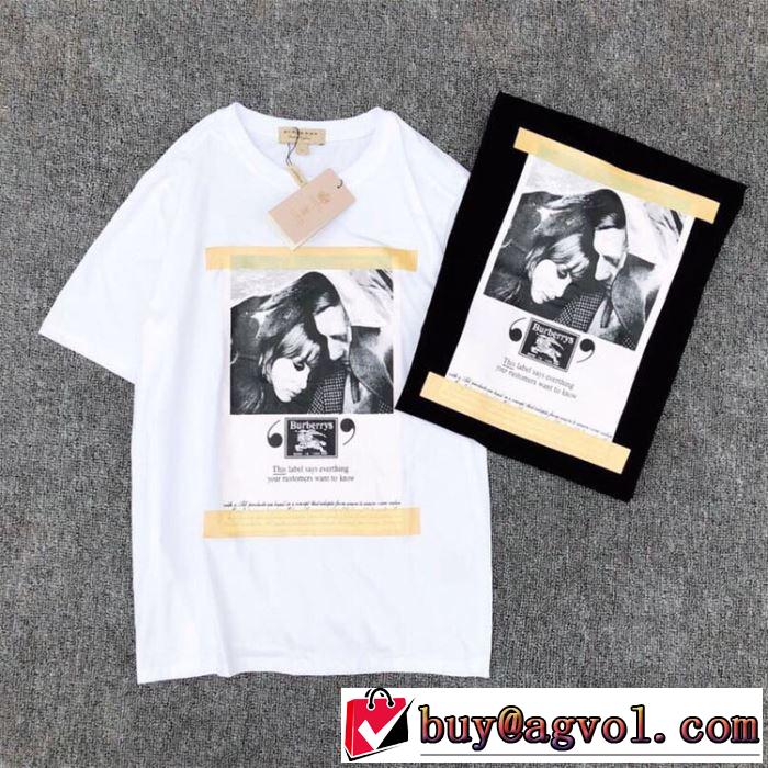 Tシャツ/半袖 お洒落トレンド人気 バーバリー2019年最新ファッション BURBERRY 2色可選