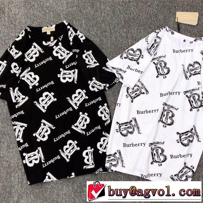 2019年最新ファッション バーバリー BURBERRY今っぽく新作アイテム  2色可選  Tシャツ/半袖