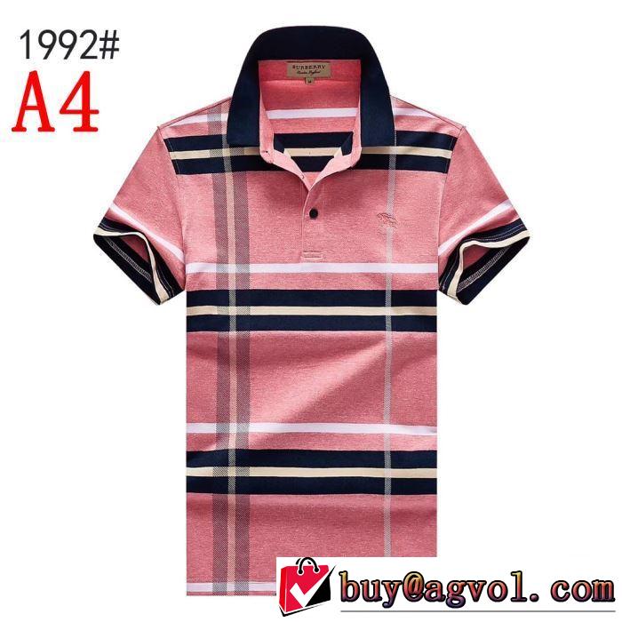 大胆にデザインオシャレ新品 Tシャツ/半袖バーバリー デザイン抜群のアイテム BURBERRY 5色可選