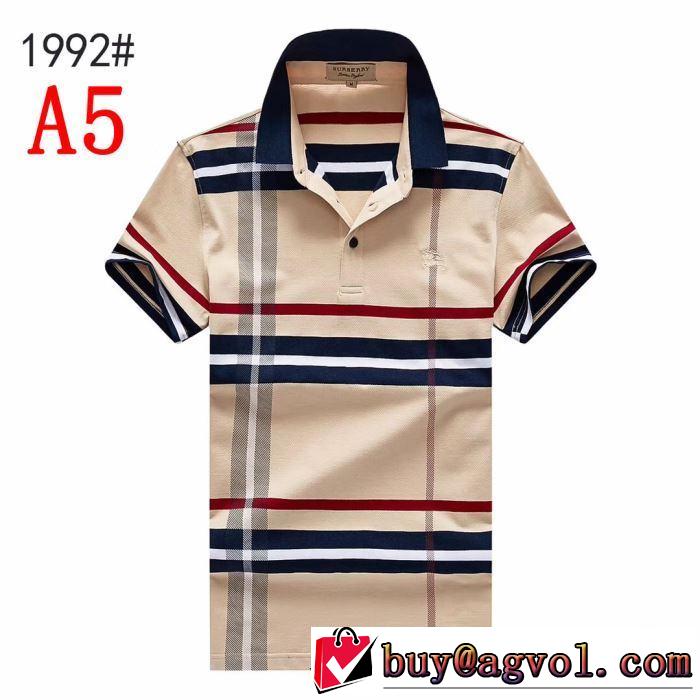 大胆にデザインオシャレ新品 Tシャツ/半袖バーバリー デザイン抜群のアイテム BURBERRY 5色可選