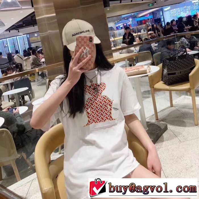 大人っぽく着こなしTシャツ/半袖 バーバリー 【2019春夏】最新コレクション BURBERRY 2色可選