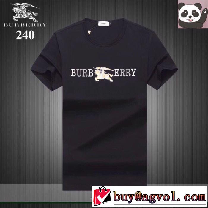 今っぽく新作アイテム バーバリー2019春夏も引き続き人気セール BURBERRY 2色可選  Tシャツ/半袖 夏キレ味をプラス