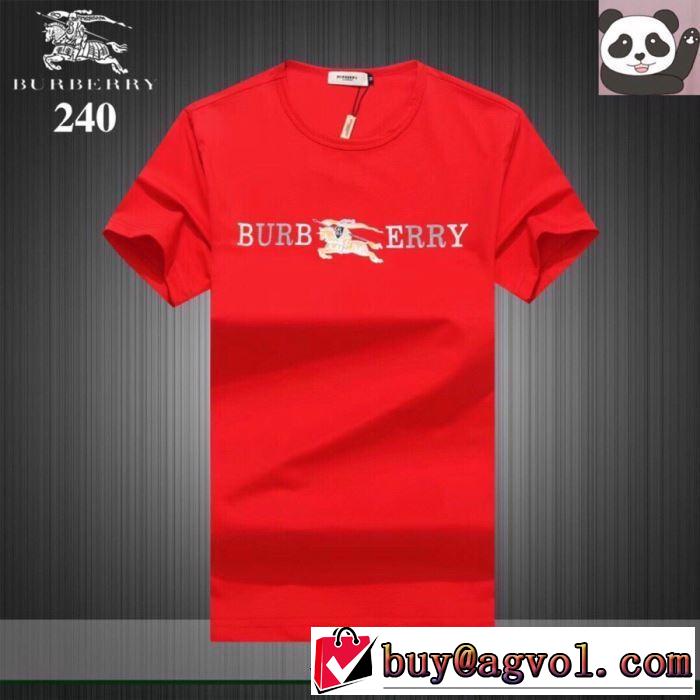 今っぽく新作アイテム バーバリー2019春夏も引き続き人気セール BURBERRY 2色可選  Tシャツ/半袖 夏キレ味をプラス