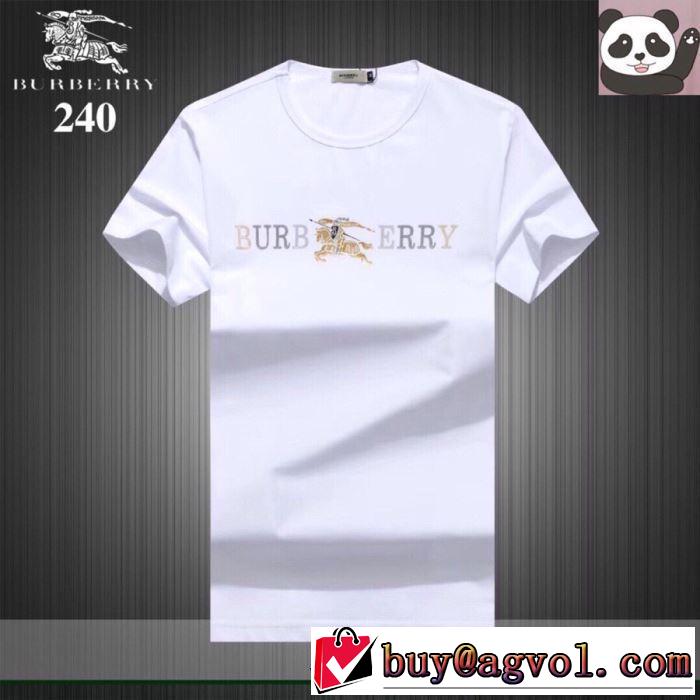 今っぽく新作アイテム バーバリー2019春夏も引き続き人気セール BURBERRY 2色可選  Tシャツ/半袖 夏キレ味をプラス