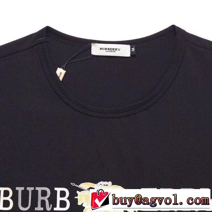 今っぽく新作アイテム バーバリー2019春夏も引き続き人気セール BURBERRY 2色可選  Tシャツ/半袖 夏キレ味をプラス