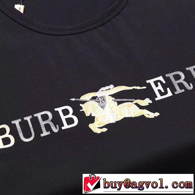 今っぽく新作アイテム バーバリー2019春夏も引き続き人気セール BURBERRY 2色可選  Tシャツ/半袖 夏キレ味をプラス