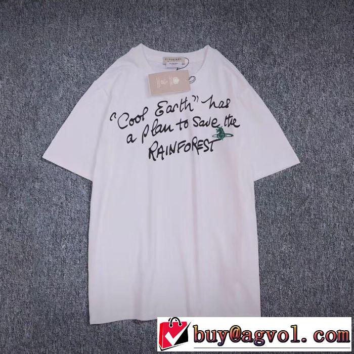 今っぽく新作アイテム バーバリー2019春夏も引き続き人気セール BURBERRY 2色可選  Tシャツ/半袖 夏キレ味をプラス