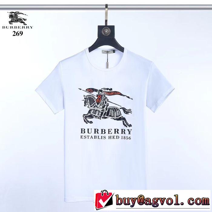 2019即旬な装いに バーバリー BURBERRY Tシャツ/ティーシャツ きちんと感が抜群 3色可選 オシャレな印象に