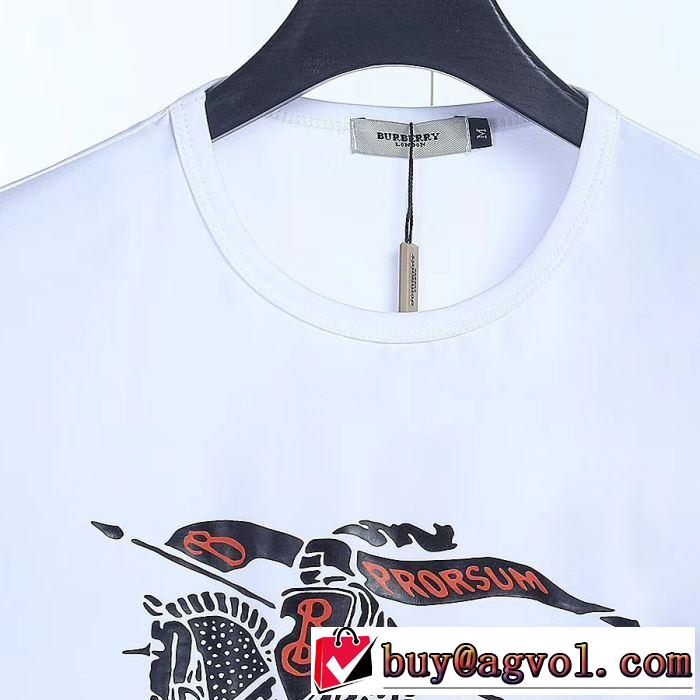 2019即旬な装いに バーバリー BURBERRY Tシャツ/ティーシャツ きちんと感が抜群 3色可選 オシャレな印象に