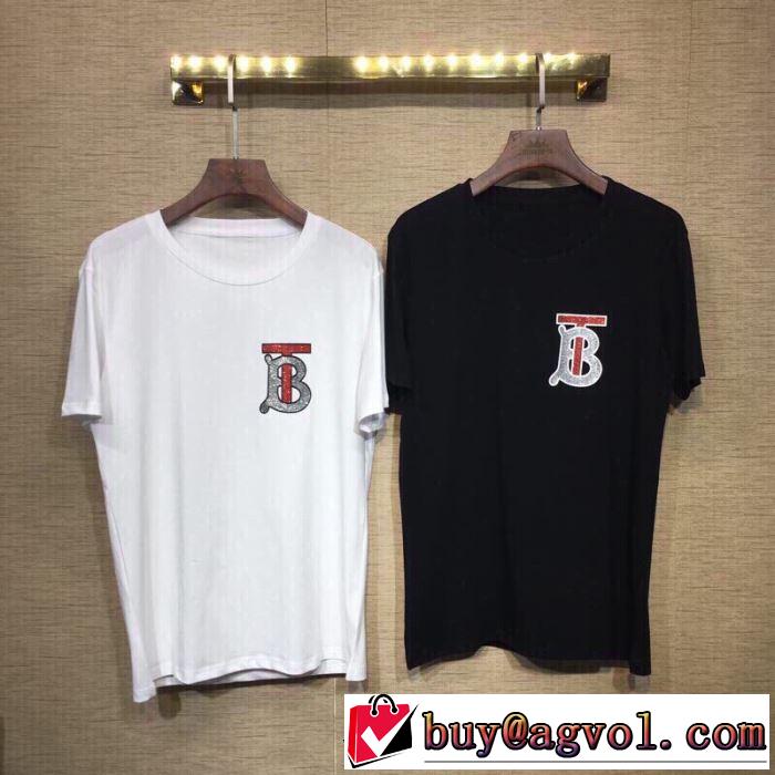 特に注目したい バーバリー BURBERRY 春夏の流行り2019新品 Tシャツ/ティーシャツ 2色可選 大人っぽく着こなせる 