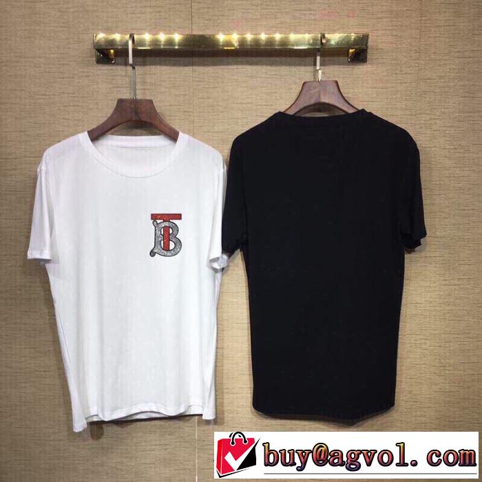 特に注目したい バーバリー BURBERRY 春夏の流行り2019新品 Tシャツ/ティーシャツ 2色可選 大人っぽく着こなせる
