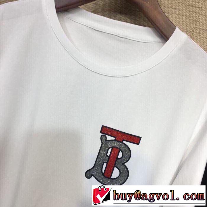 特に注目したい バーバリー BURBERRY 春夏の流行り2019新品 Tシャツ/ティーシャツ 2色可選 大人っぽく着こなせる