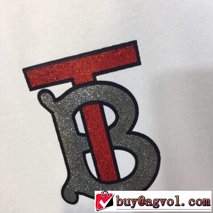 特に注目したい バーバリー BURBERRY 春夏の流行り2019新品 Tシャツ/ティーシャツ 2色可選 大人っぽく着こなせる