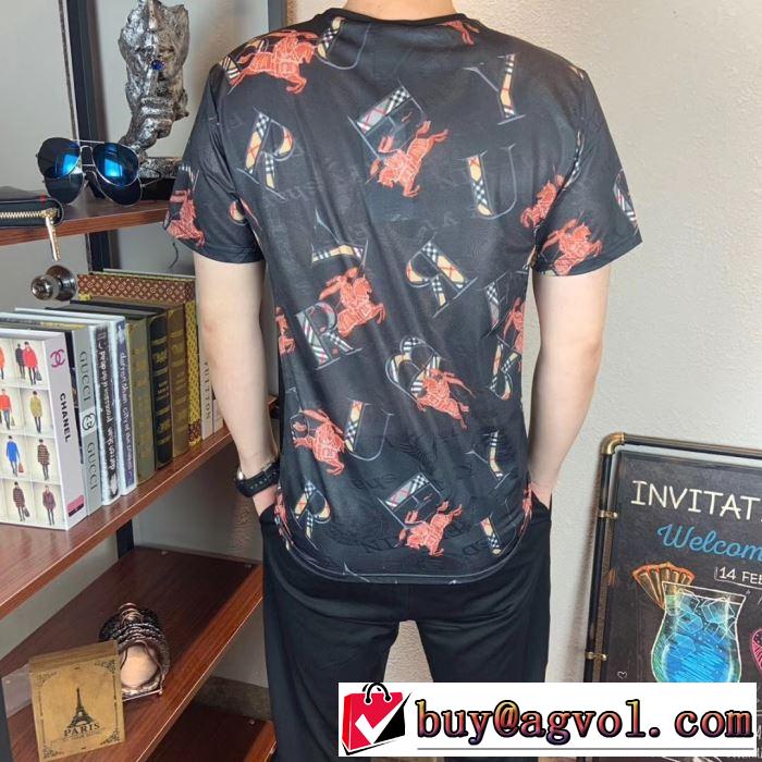 今年春夏ファション流行り バーバリー BURBERRY 2019SSのトレンド商品 Tシャツ/ティーシャツ 2色可選 透け感優しい