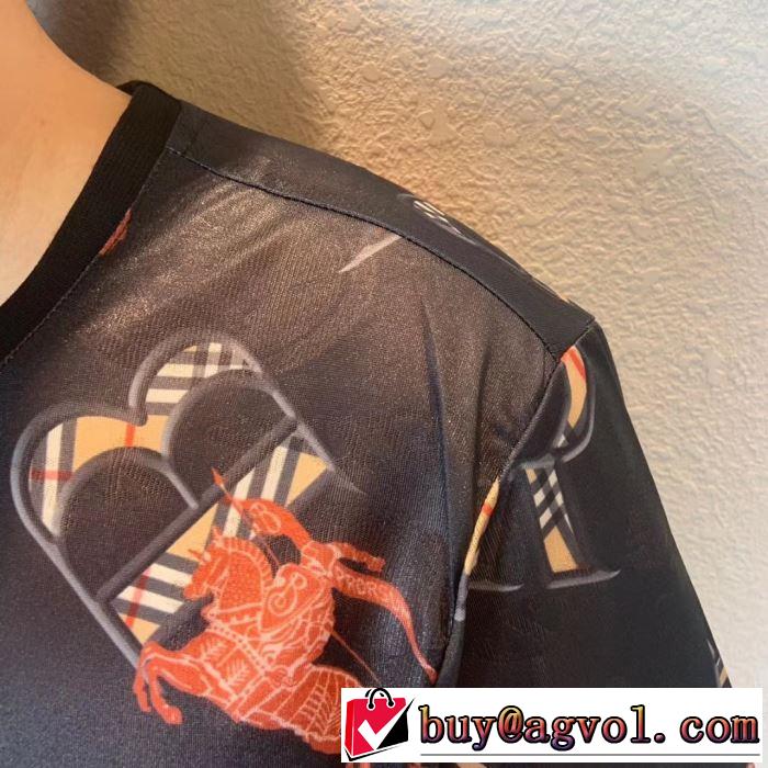 今年春夏ファション流行り バーバリー BURBERRY 2019SSのトレンド商品 Tシャツ/ティーシャツ 2色可選 透け感優しい