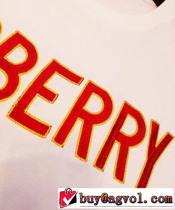 夏っぽさ新作アイテム バーバリー BURBERRY 元気な印象のコーデ Tシャツ/ティーシャツ 2色可選 2019春夏トレンドアイテム