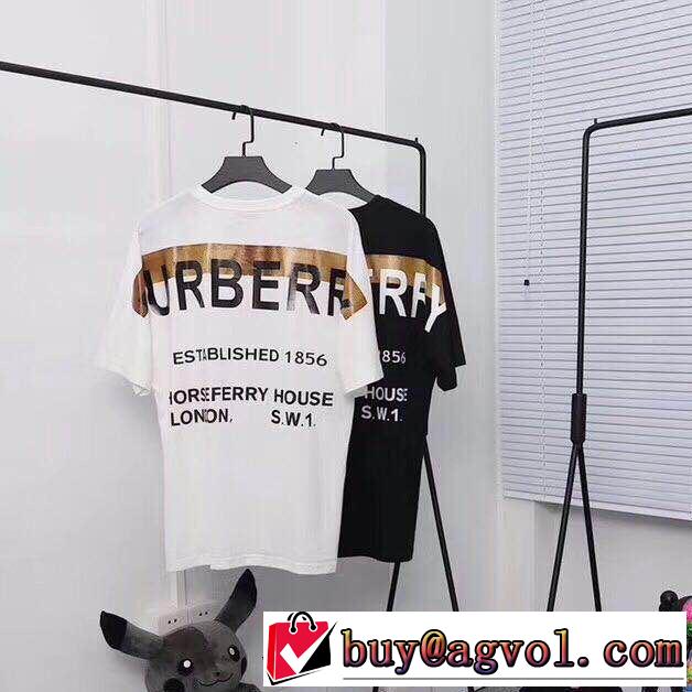 バーバリー BURBERRY 2色可選 最も目立ったブランド新品 おしゃれデザインも大人気 Tシャツ/ティーシャツ  2019夏色っぽさ 