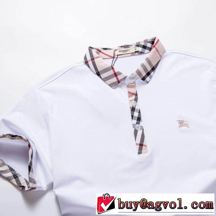 トレンド感があって涼しげ バーバリー BURBERRY Tシャツ/ティーシャツ 3色可選 ブラッシュアップして華やかに
