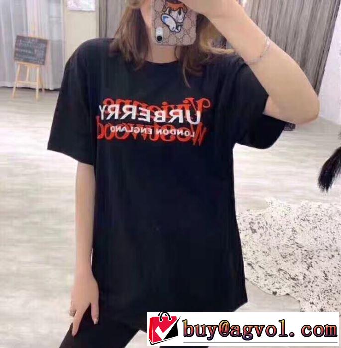 2色可選 大胆にデザインオシャレ新品バーバリー BURBERRYきれいめ派に上質 Tシャツ/ティーシャツ  春夏の流行り2019新品 