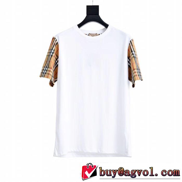 バーバリー 今から夏まで活躍する BURBERRY 2019春夏も引き続きトレンドTシャツ/ティーシャツ 2色可選 大人のこなれた着こなし