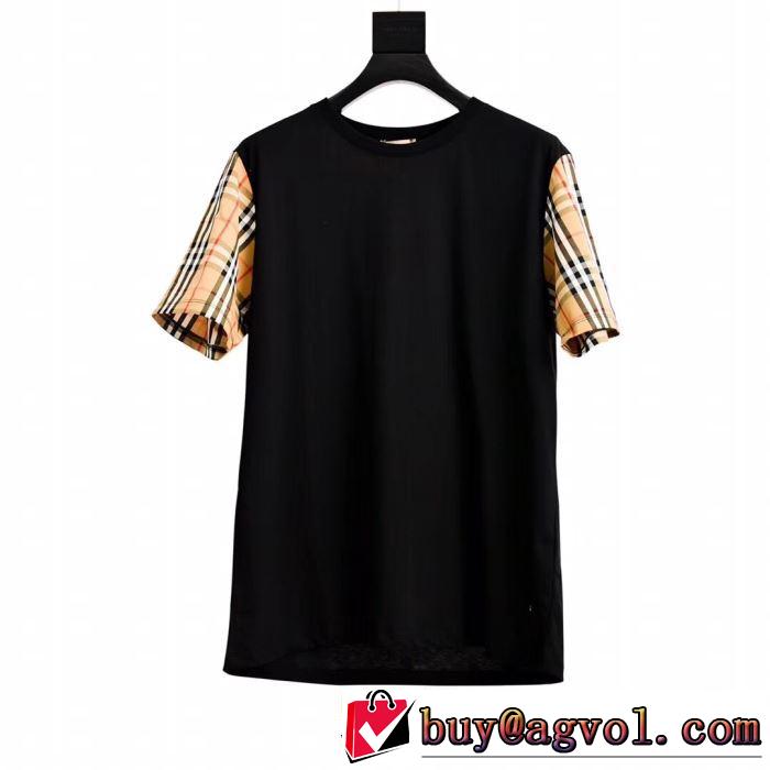 バーバリー 今から夏まで活躍する BURBERRY 2019春夏も引き続きトレンドTシャツ/ティーシャツ 2色可選 大人のこなれた着こなし