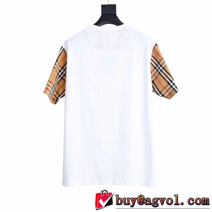 バーバリー 今から夏まで活躍する BURBERRY 2019春夏も引き続きトレンドTシャツ/ティーシャツ 2色可選 大人のこなれた着こなし