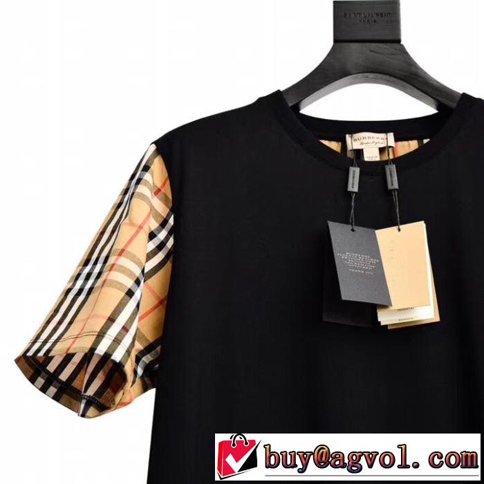 バーバリー 今から夏まで活躍する BURBERRY 2019春夏も引き続きトレンドTシャツ/ティーシャツ 2色可選 大人のこなれた着こなし