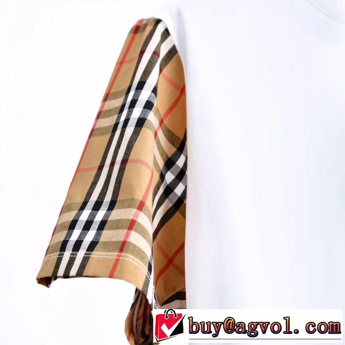バーバリー 今から夏まで活躍する BURBERRY 2019春夏も引き続きトレンドTシャツ/ティーシャツ 2色可選 大人のこなれた着こなし