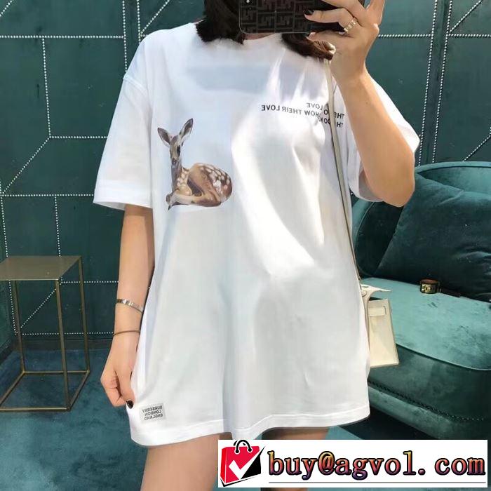 Tシャツ/ティーシャツ 大人のカジュアルスタイル バーバリー 今年もトレンドBURBERRY 2019春夏は人気定番 2色可選 