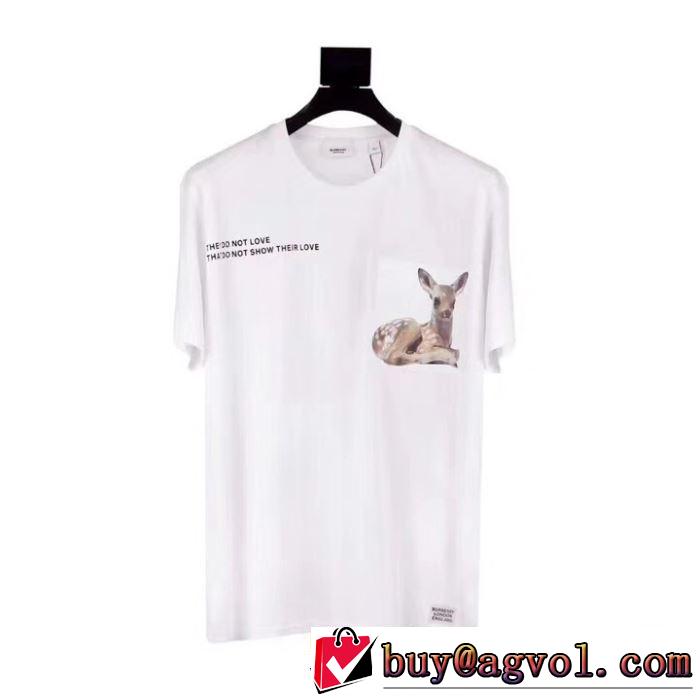 Tシャツ/ティーシャツ 大人のカジュアルスタイル バーバリー 今年もトレンドBURBERRY 2019春夏は人気定番 2色可選