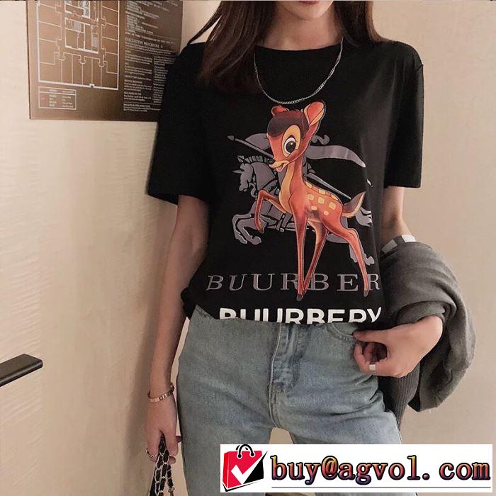 2019即旬な装いに バーバリー BURBERRY Tシャツ/ティーシャツ クラシカルな雰囲気多色可選 クールな印象を引き立て