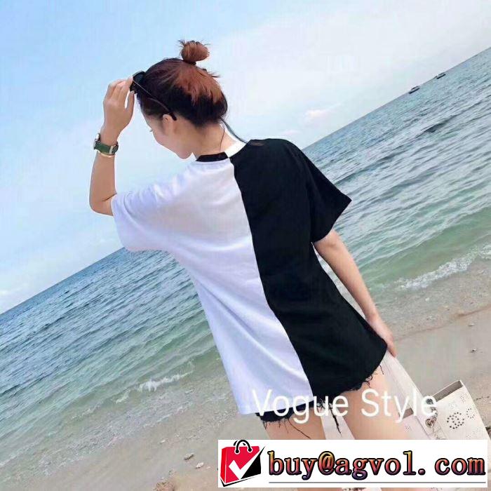 2色可選 デザイン抜群のアイテム ブランド コピー 2019年春夏流行ファッション 半袖Tシャツ ファッションにトレンド