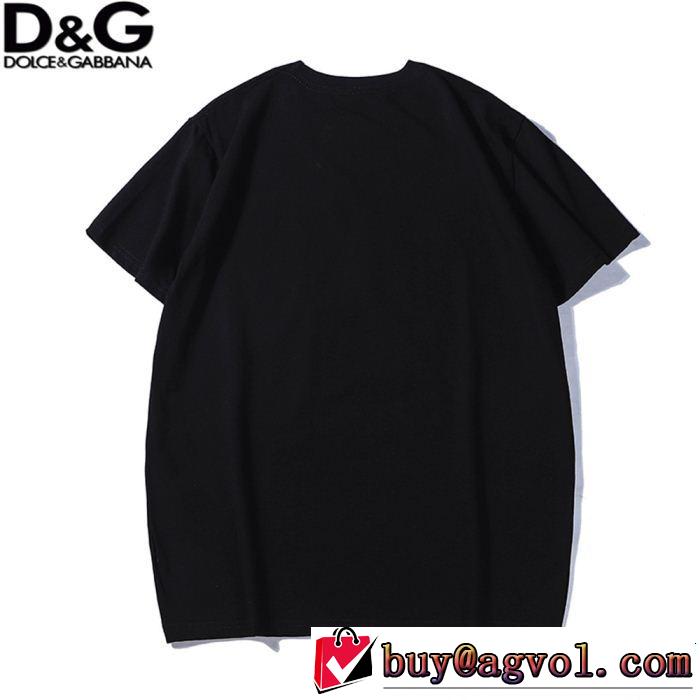 夏っぽさ新作アイテム 2019夏色っぽさ Dolce&Gabbana ドルチェ＆ガッバーナ 半袖Tシャツ 2色可選