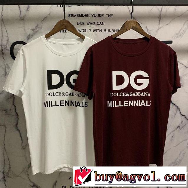  2019年の夏のマスト Tシャツ/ティーシャツ ドルチェ＆ガッバーナ Dolce&Gabbana 2色可選 春夏に役立つカジュアル 