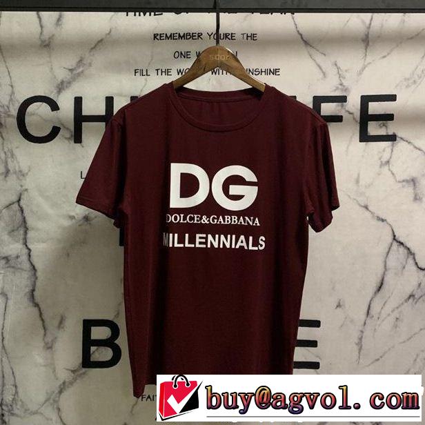 2019年の夏のマスト Tシャツ/ティーシャツ ドルチェ＆ガッバーナ Dolce&Gabbana 2色可選 春夏に役立つカジュアル