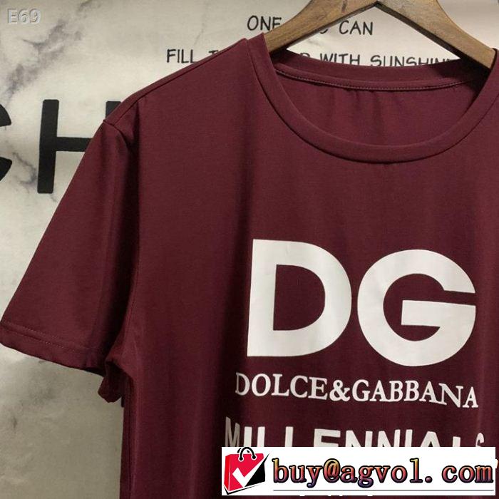 2019年の夏のマスト Tシャツ/ティーシャツ ドルチェ＆ガッバーナ Dolce&Gabbana 2色可選 春夏に役立つカジュアル