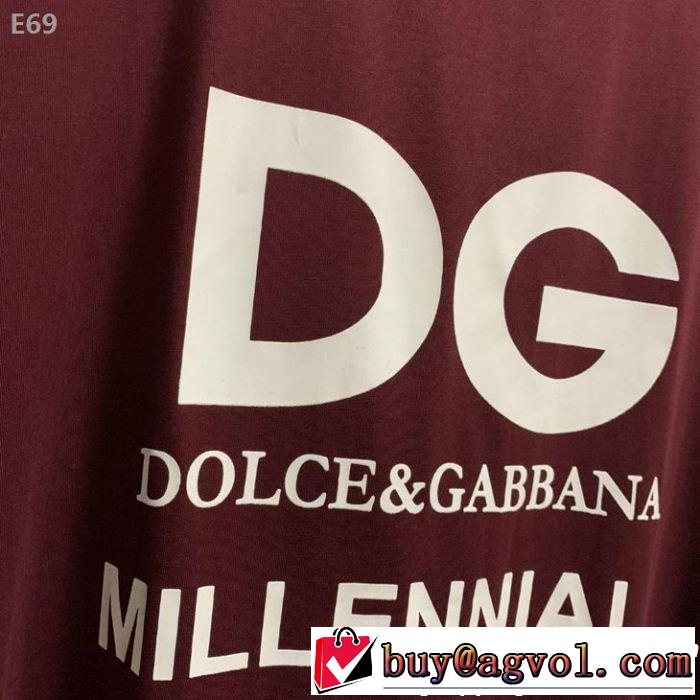 2019年の夏のマスト Tシャツ/ティーシャツ ドルチェ＆ガッバーナ Dolce&Gabbana 2色可選 春夏に役立つカジュアル