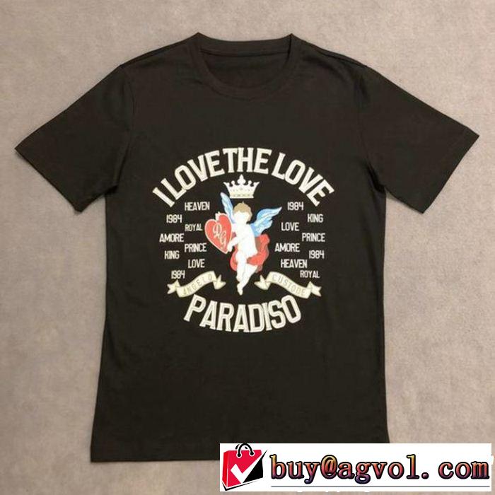  2色可選 Tシャツ/ティーシャツ風通しの良いフレア  ドルチェ＆ガッバーナ Dolce&Gabbana オシャレな印象に 