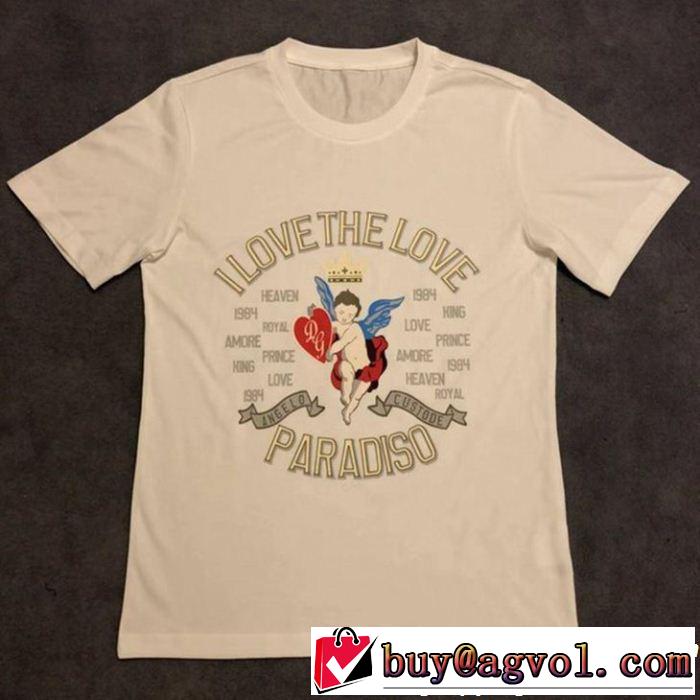 2色可選 Tシャツ/ティーシャツ風通しの良いフレア  ドルチェ＆ガッバーナ Dolce&Gabbana オシャレな印象に