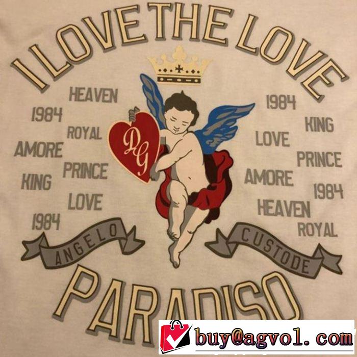 2色可選 Tシャツ/ティーシャツ風通しの良いフレア  ドルチェ＆ガッバーナ Dolce&Gabbana オシャレな印象に