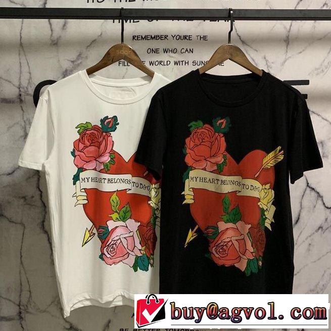  季節をまたい新作アイテム  ドルチェ＆ガッバーナ Dolce&Gabbana 2色可選 Tシャツ/ティーシャツ 
